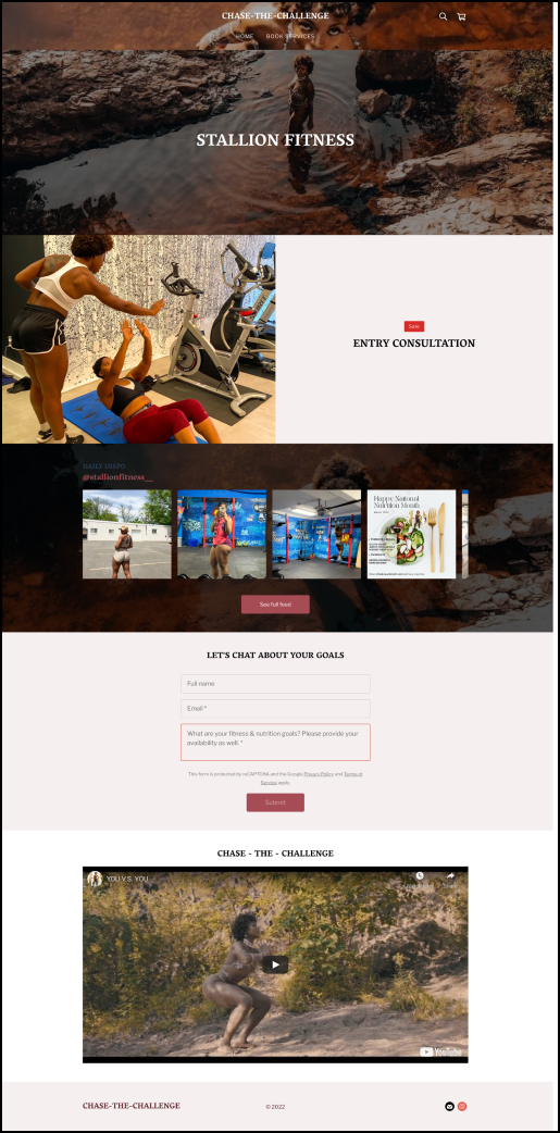 Stallion Fitness original website