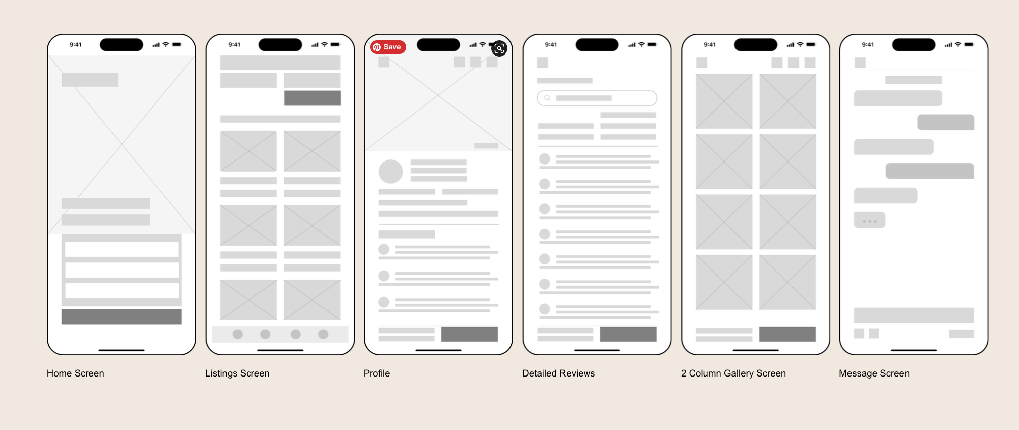 Low-fi Wireframes